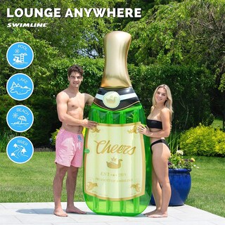 Foto 4 | Tumbona De Piscina Swimline Cheers Bubbly Champagne 220 X 76 X 20 Cm - Venta Internacional.
