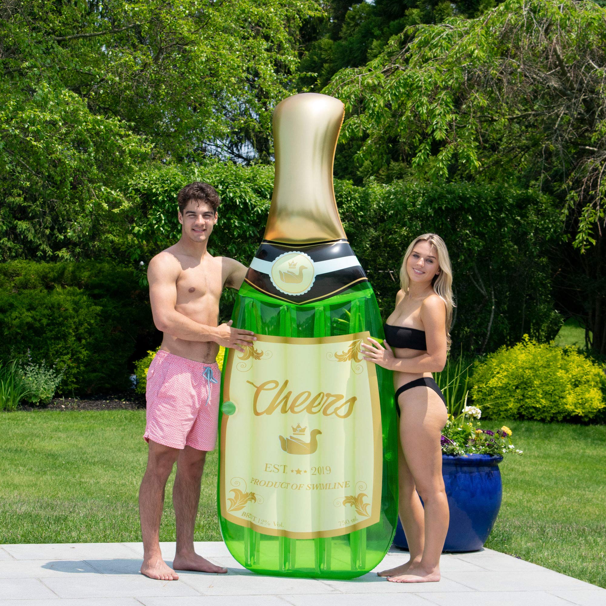 Foto 8 pulgar | Tumbona De Piscina Swimline Cheers Bubbly Champagne 220 X 76 X 20 Cm - Venta Internacional.