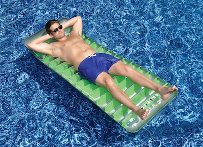 Foto 3 | Colchón Hinchable Swimline 76 Deluxe Verde 193x68x13cm - Venta Internacional.