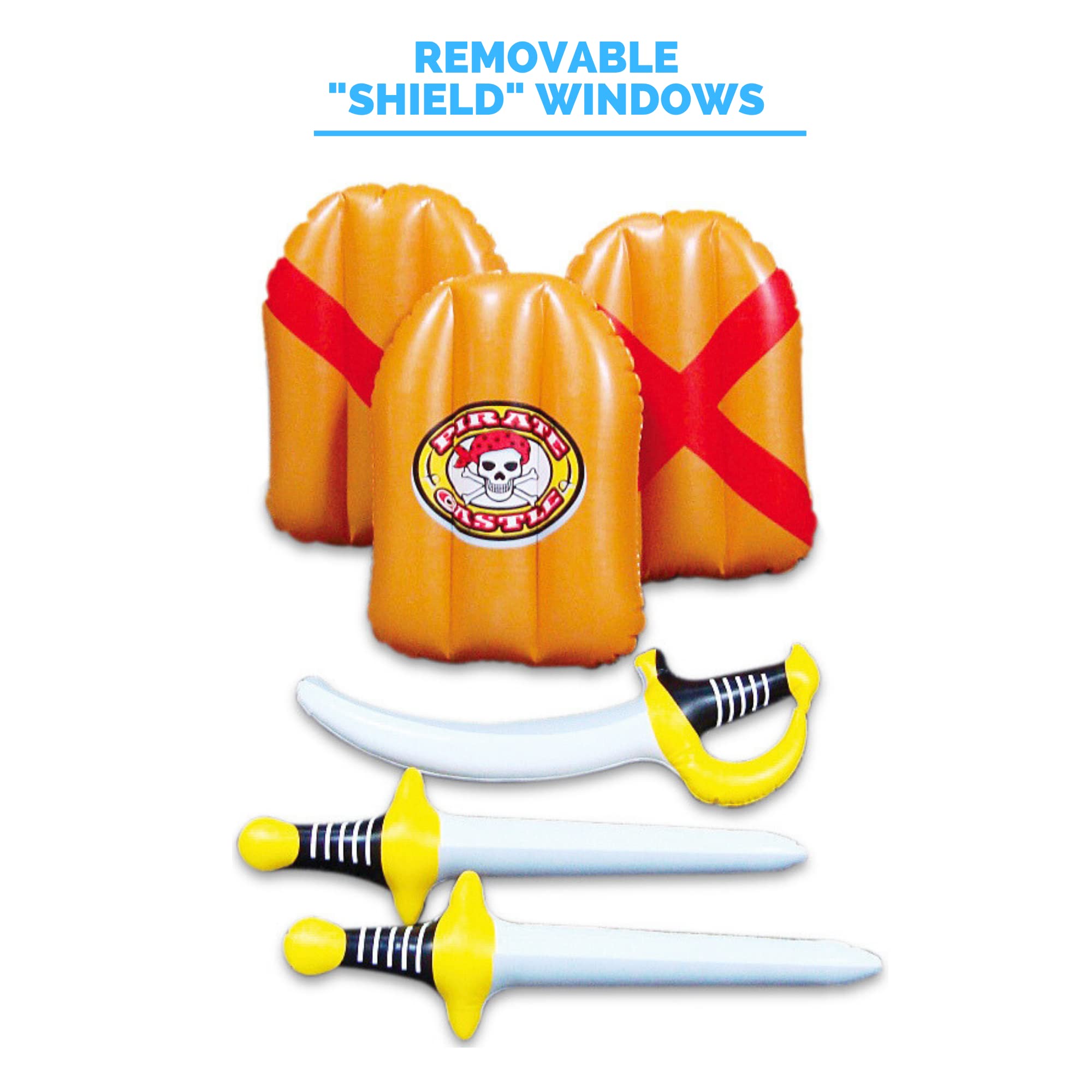 Foto 6 pulgar | Línea De Natación Inflable Pirate Castle Para Niños Y Adultos - Venta Internacional.