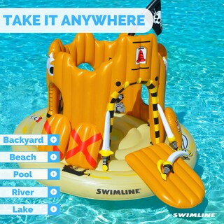 Foto 6 | Línea De Natación Inflable Pirate Castle Para Niños Y Adultos - Venta Internacional.