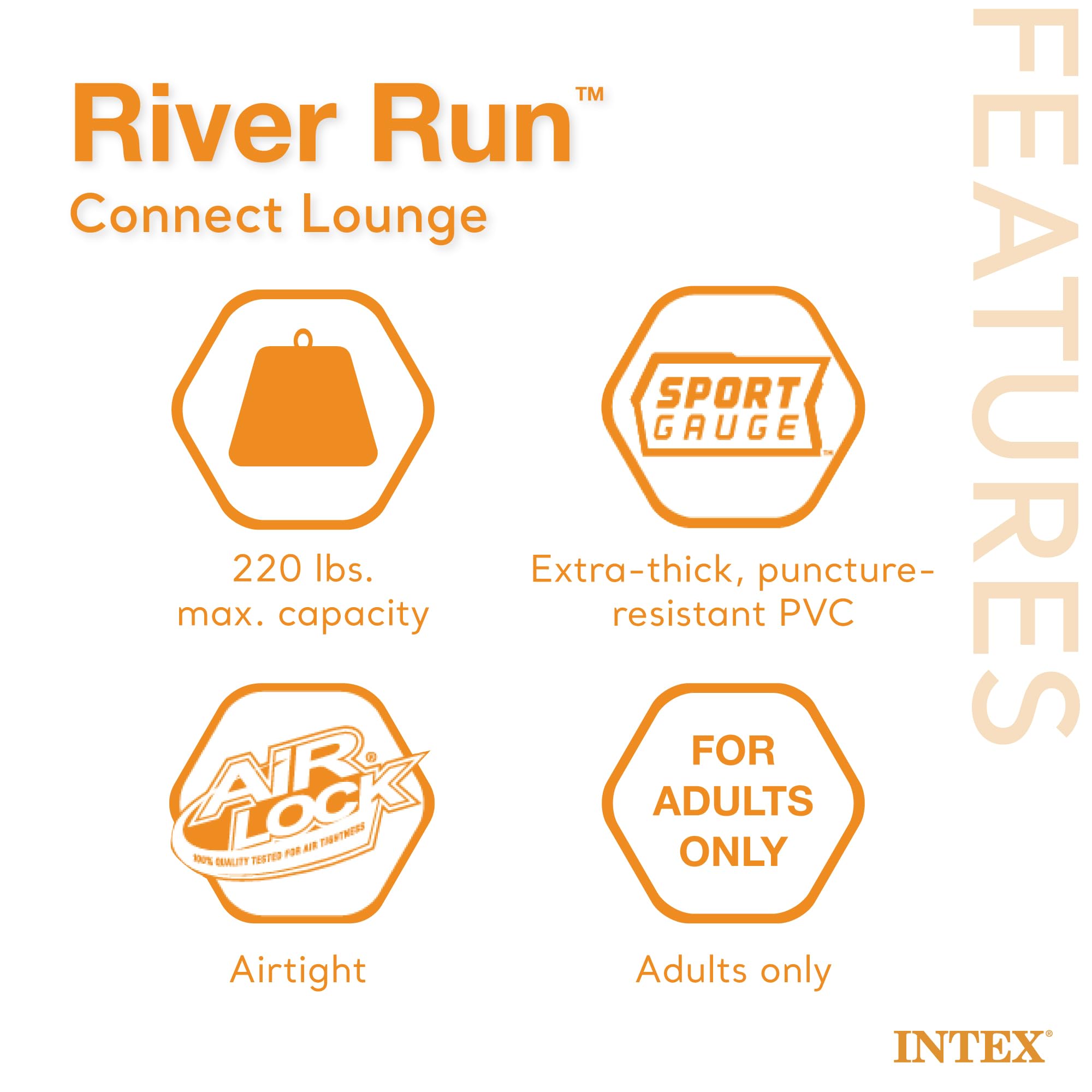 Foto 3 | Sala Flotante Inflable Intex 58854ep River Run Connect - Venta Internacional.