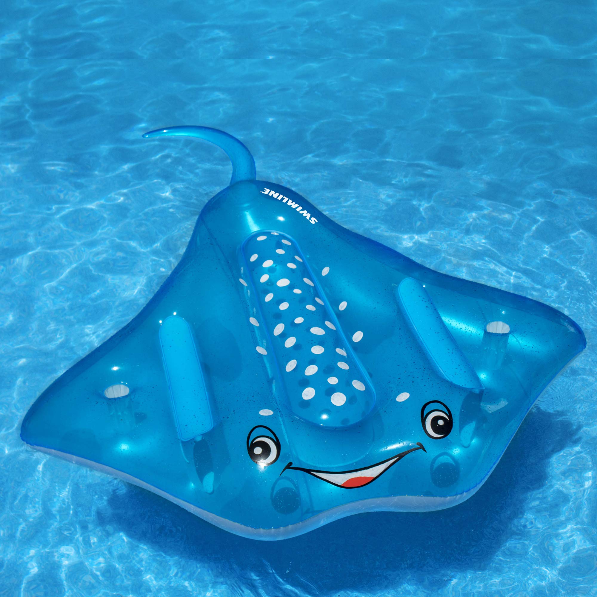Foto 3 | Manta Raya Hinchable Ride On Swimline, Color Azul, 213 X 185 X 36 Cm - Venta Internacional.