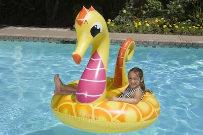 Foto 2 | Flotador Inflable Para Fiestas En Piscina Poolmaster Seahorse, 48 Cm - Venta Internacional.