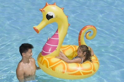 Foto 3 | Flotador Inflable Para Fiestas En Piscina Poolmaster Seahorse, 48 Cm - Venta Internacional.