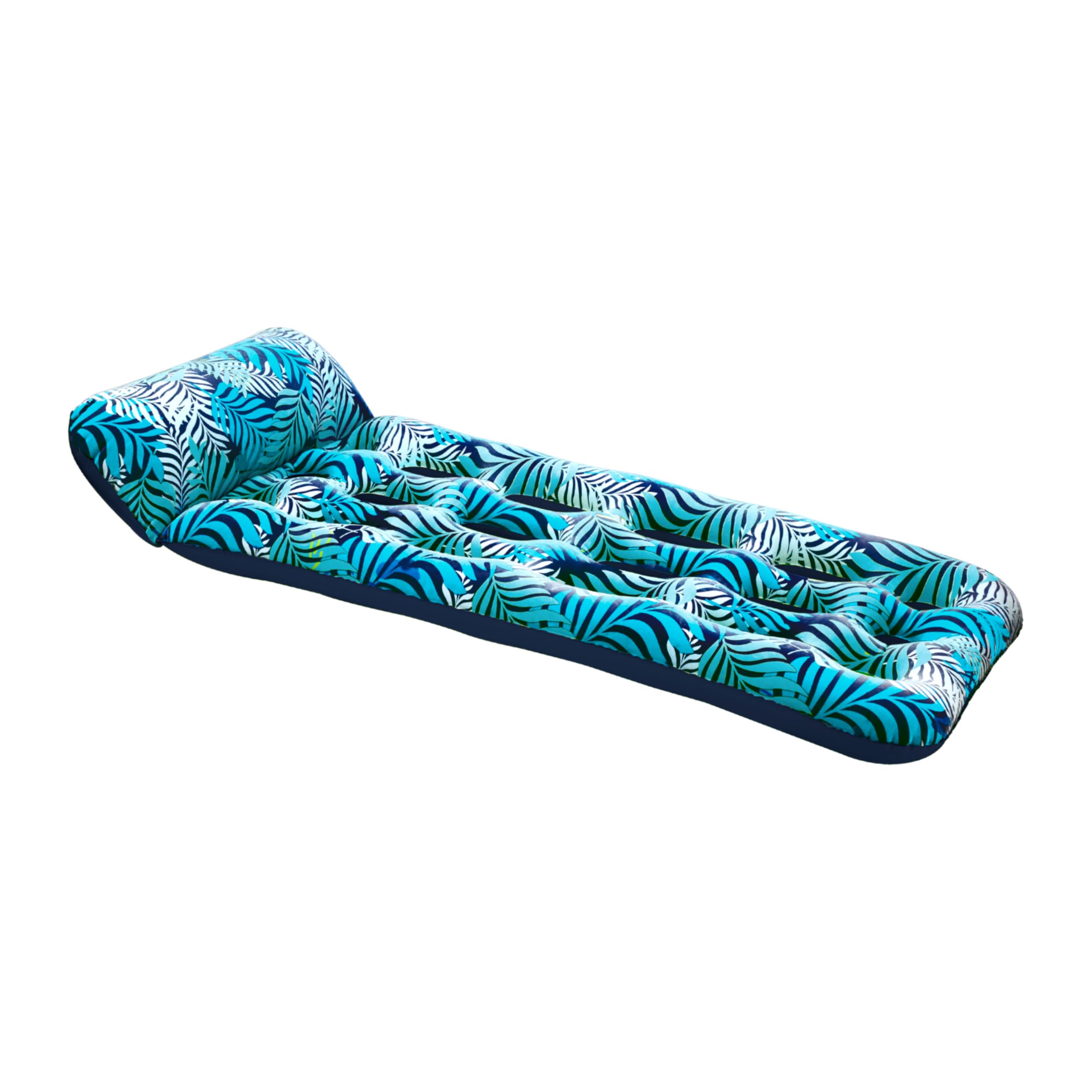 Foto 2 pulgar | Piscina Float Aqua Inflable Contour Lounge Con 18 Bolsillos, Helechos Azules - Venta Internacional.