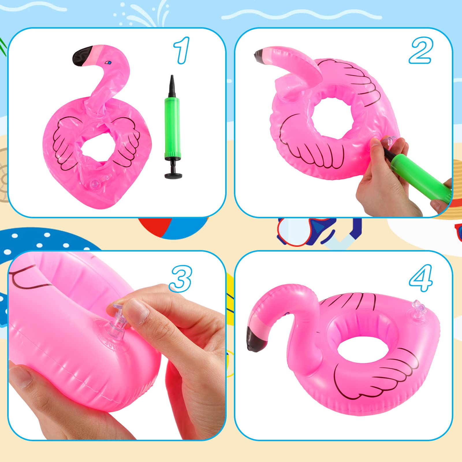 Foto 7 pulgar | Set De Flotadores De Piscina Para Muñecas De Niña De 11.5 Pulgadas Con Accesorios - Venta Internacional.