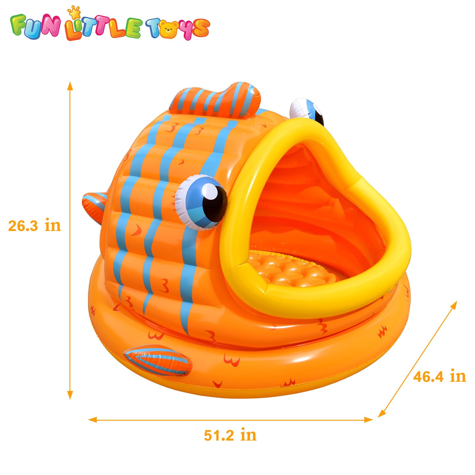 Foto 7 pulgar | Toldo Inflable Con Sombra Para Niños, Divertido, Pequeño Juguete, Diseño De Ballenas - Venta Internacional.