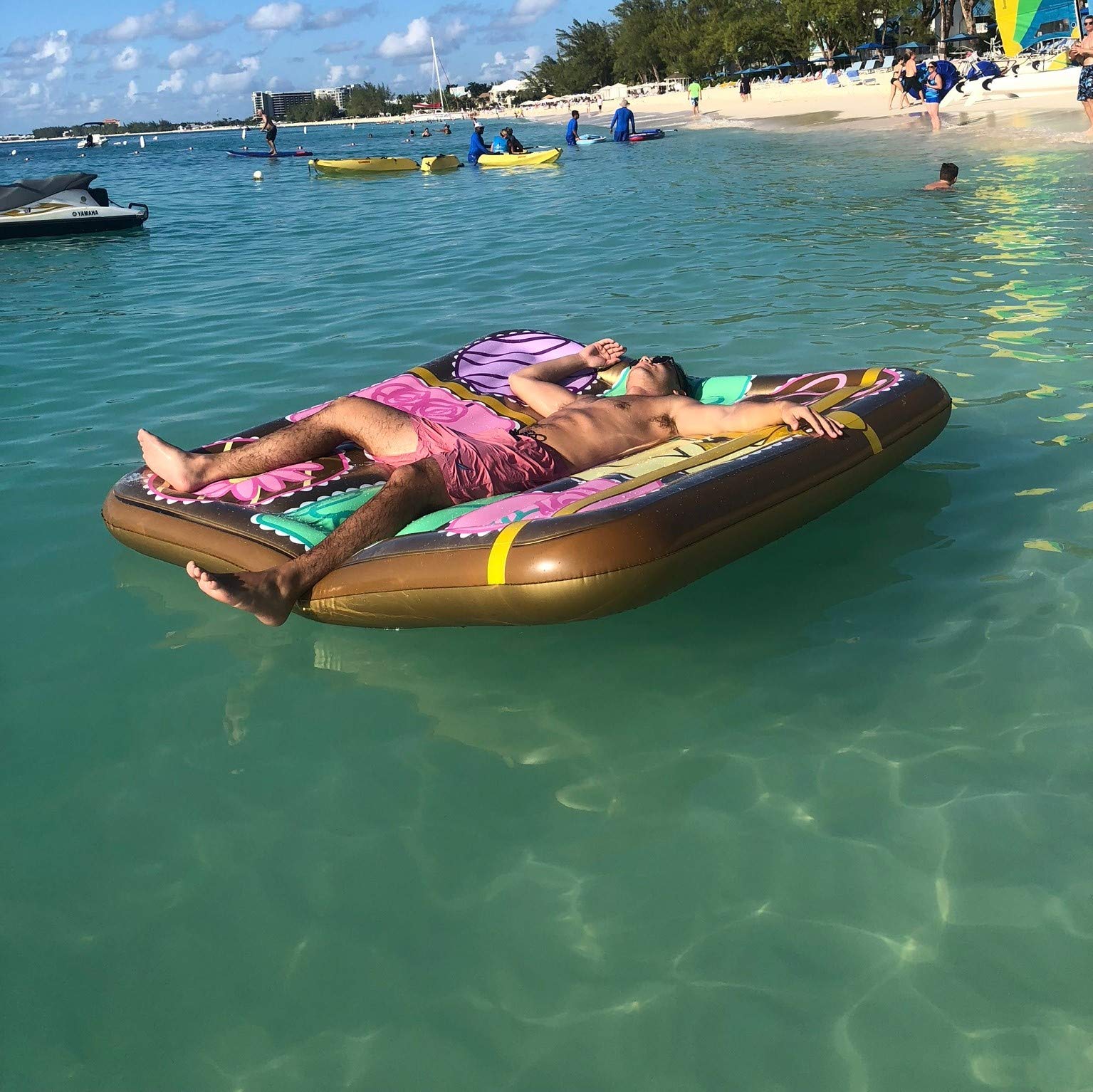 Foto 5 pulgar | Caja De Bombones Pool Float Swimline, Color Marrón, 185 X 185 X 25 Cm - Venta Internacional.