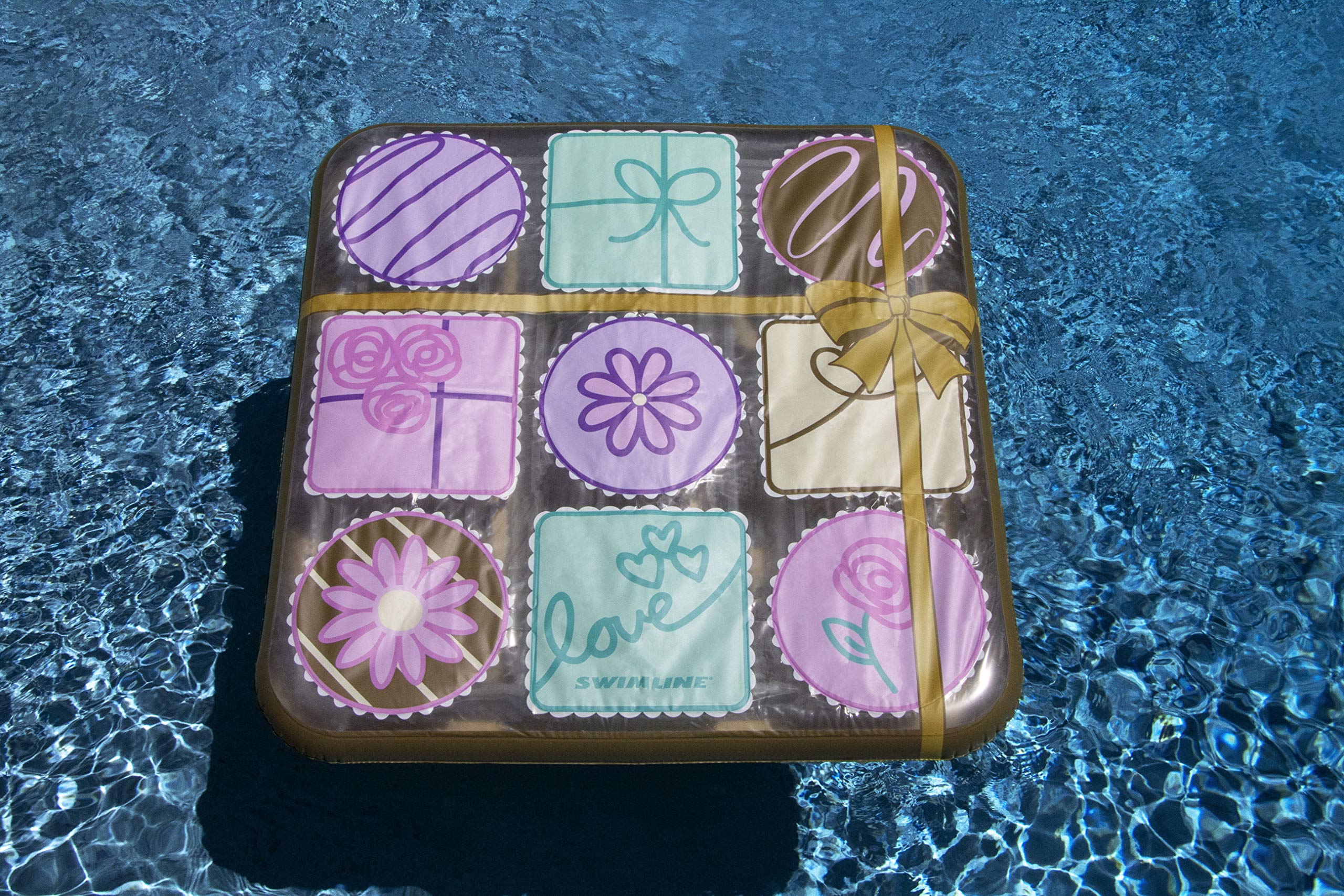 Foto 5 | Caja De Bombones Pool Float Swimline, Color Marrón, 185 X 185 X 25 Cm - Venta Internacional.
