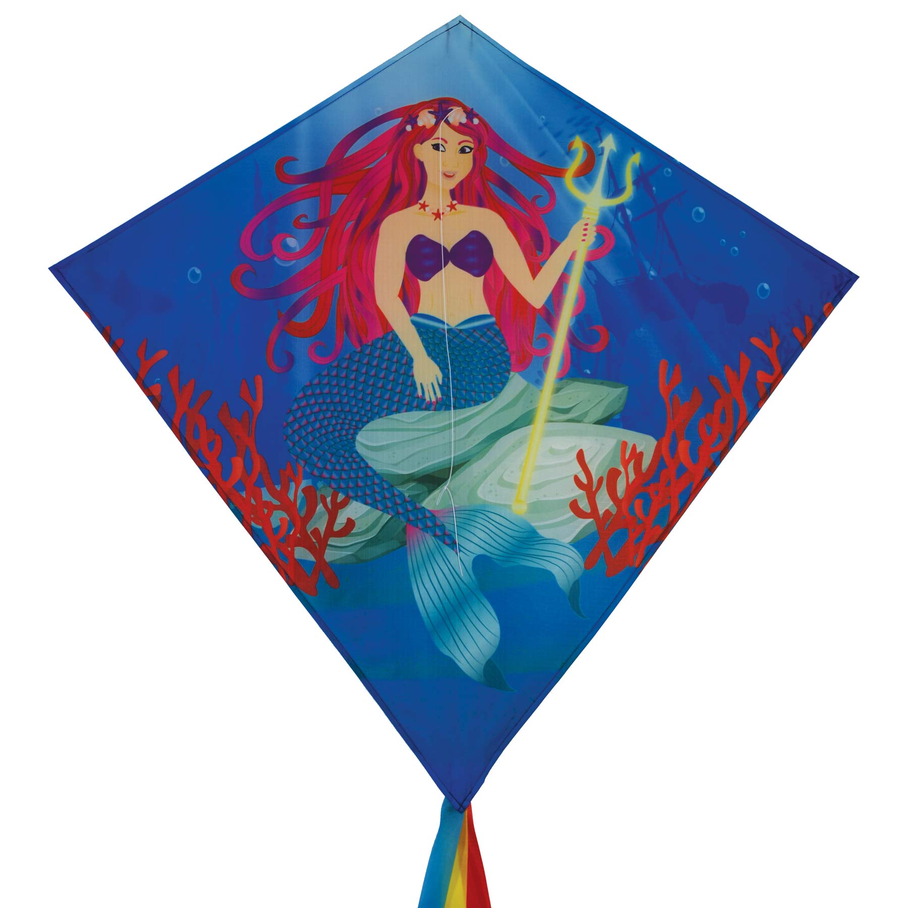 Foto 2 pulgar | Sirena Kite In The Breeze De 76 Cm De Ancho Con Cola De 3,6 M Ripstop - Venta Internacional.