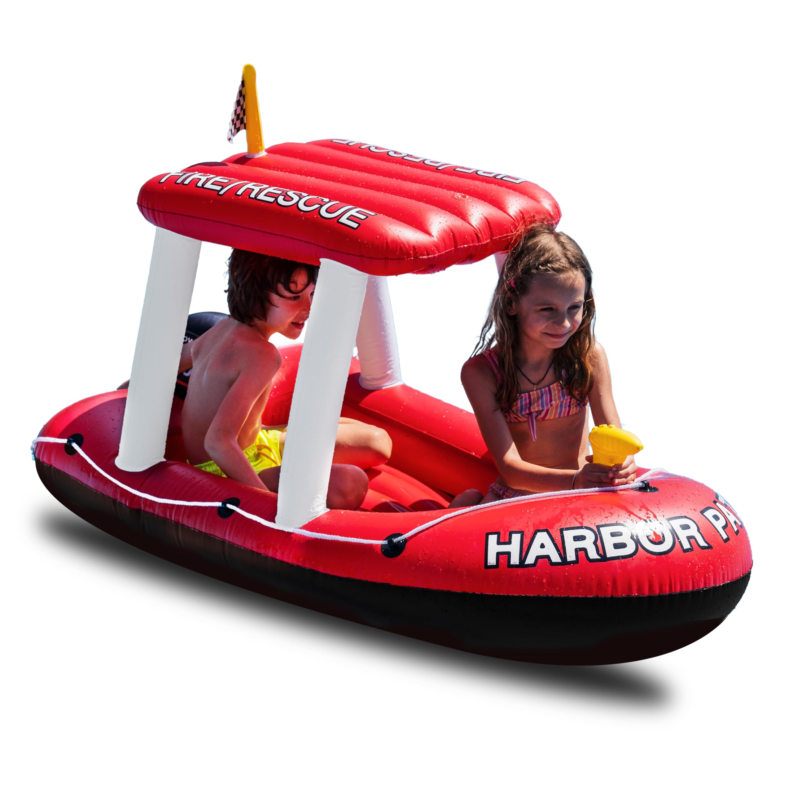 Foto 2 pulgar | Juguete Inflable Para Piscina Zonetech Fire Boat Fire Rescue - Venta Internacional.