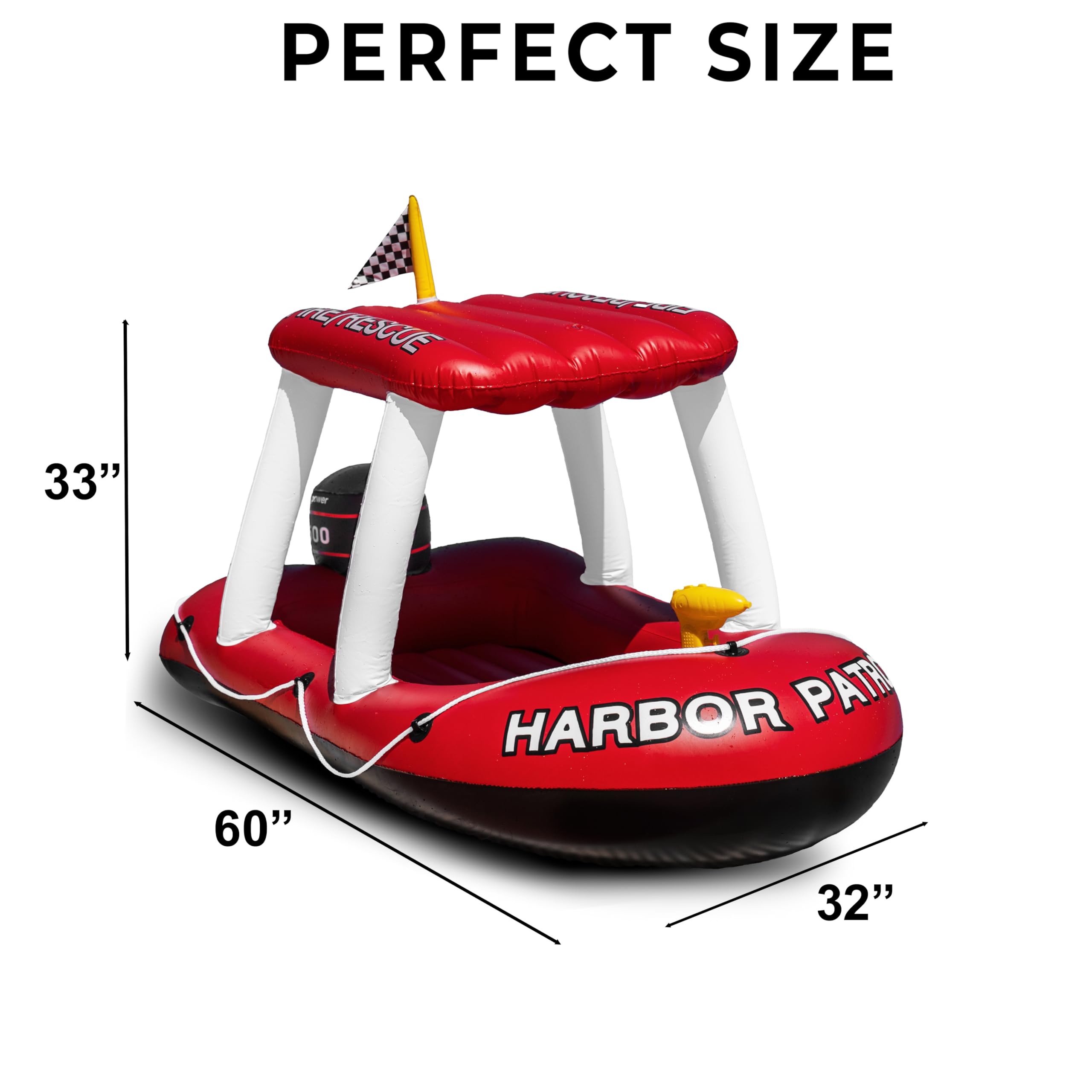 Foto 4 pulgar | Juguete Inflable Para Piscina Zonetech Fire Boat Fire Rescue - Venta Internacional.
