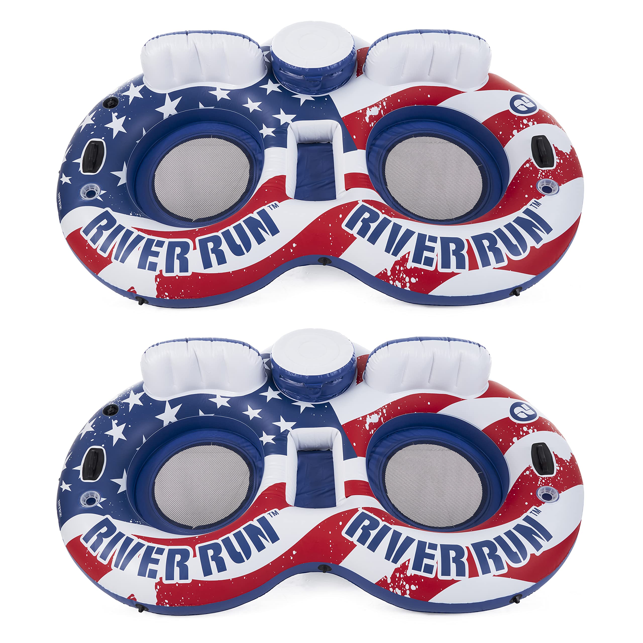 Foto 1 | Water Lounge Pool Tube Float Intex River Run Ii Con Bandera Estadounidense - Venta Internacional.