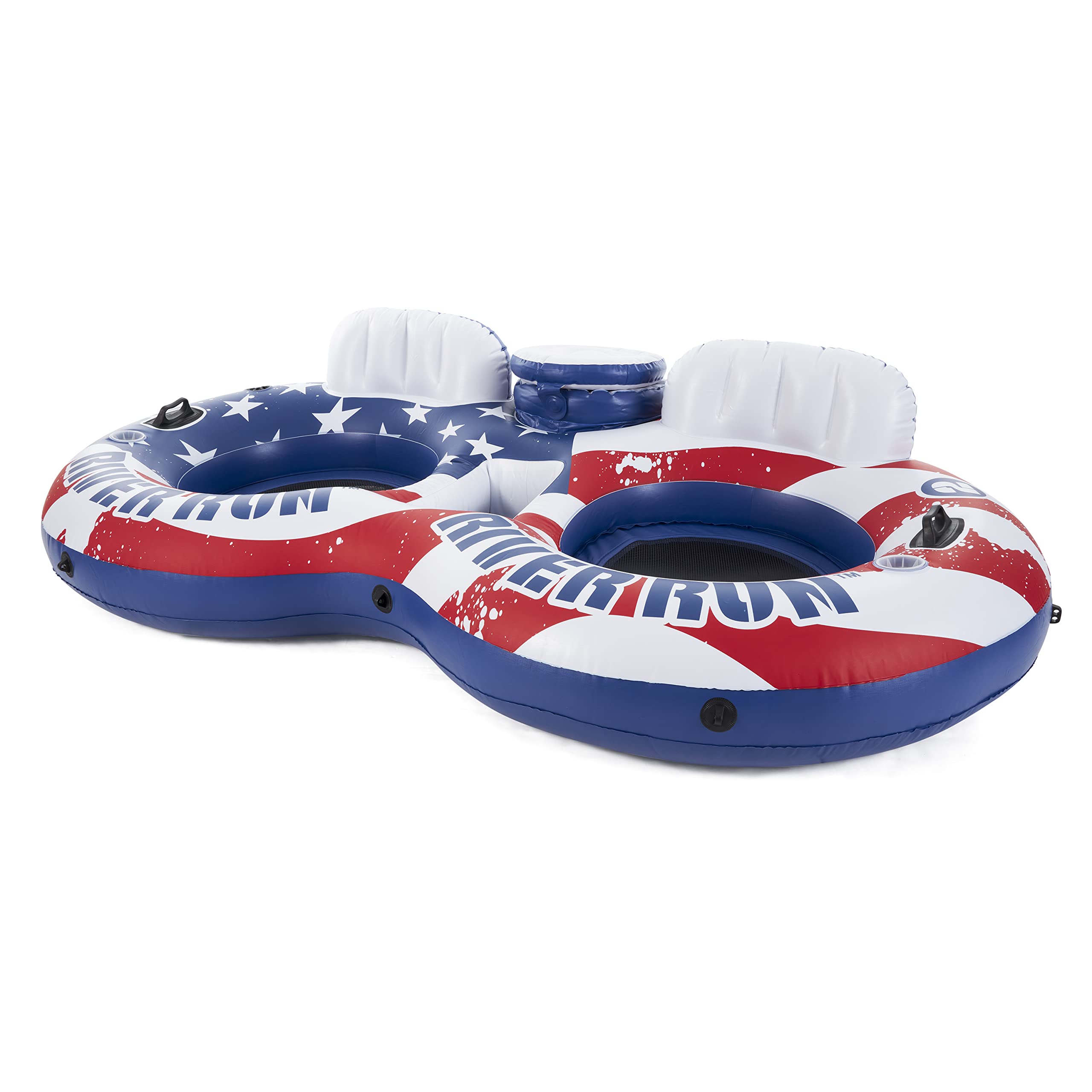 Foto 2 | Water Lounge Pool Tube Float Intex River Run Ii Con Bandera Estadounidense - Venta Internacional.
