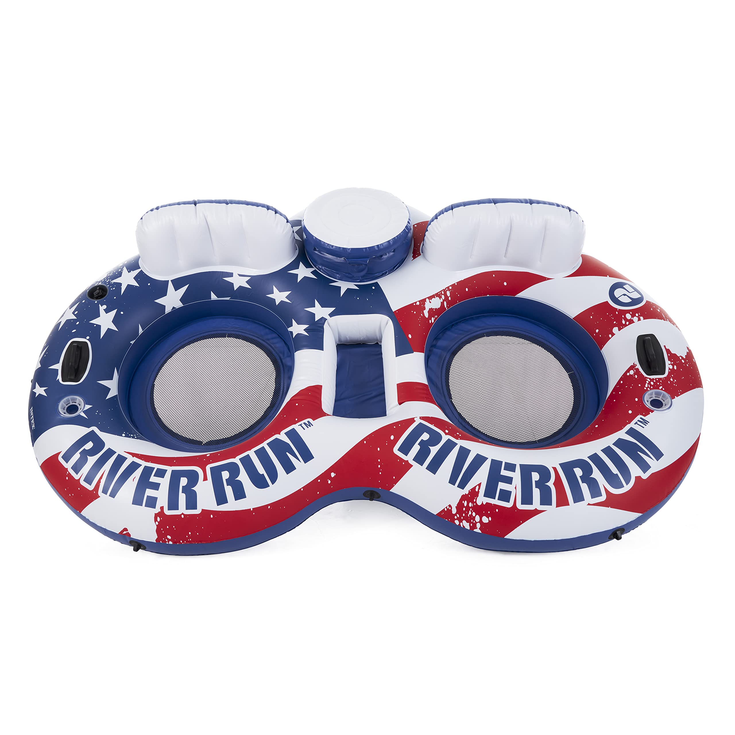 Foto 4 | Water Lounge Pool Tube Float Intex River Run Ii Con Bandera Estadounidense - Venta Internacional.