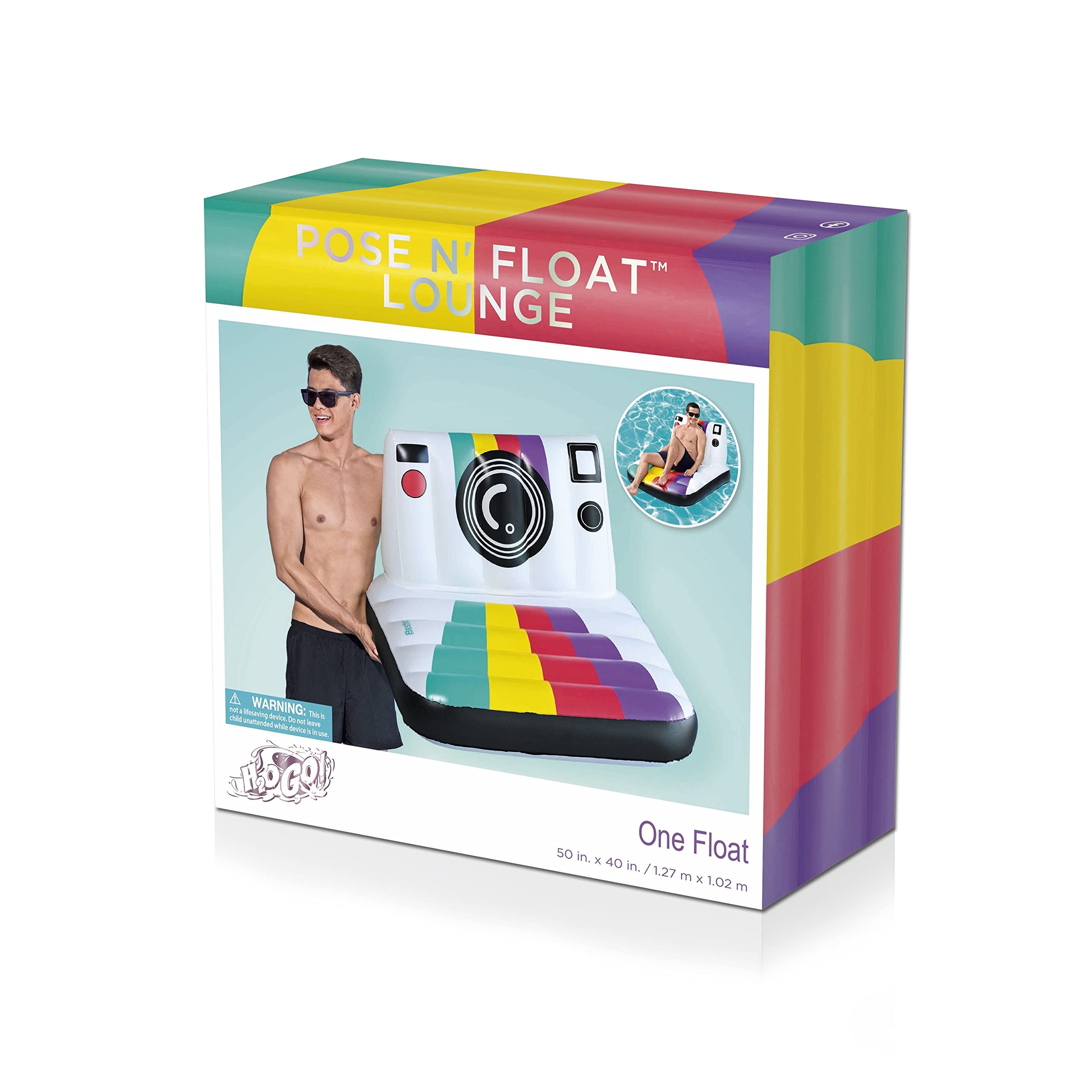Foto 8 pulgar | Float Lounge Bestway H2ogo! Pose N' Float De 1,27 M X 1,02 M - Venta Internacional.