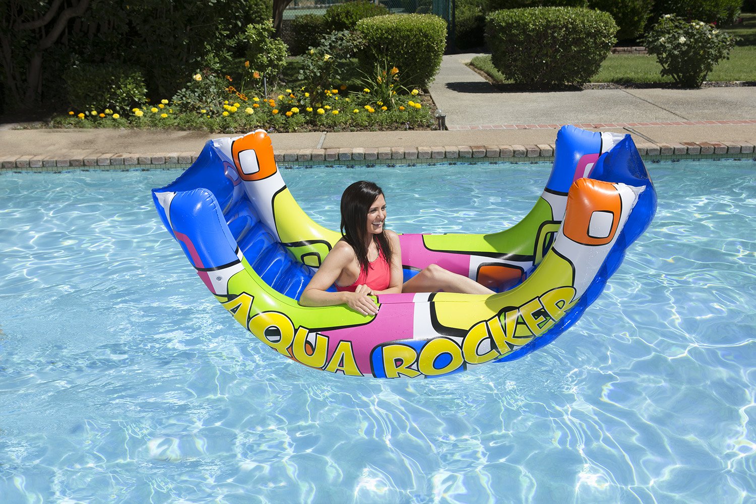 Foto 3 | Pool Float Rider Poolmaster Aqua Rocker Para Niños Y Adultos - Venta Internacional.