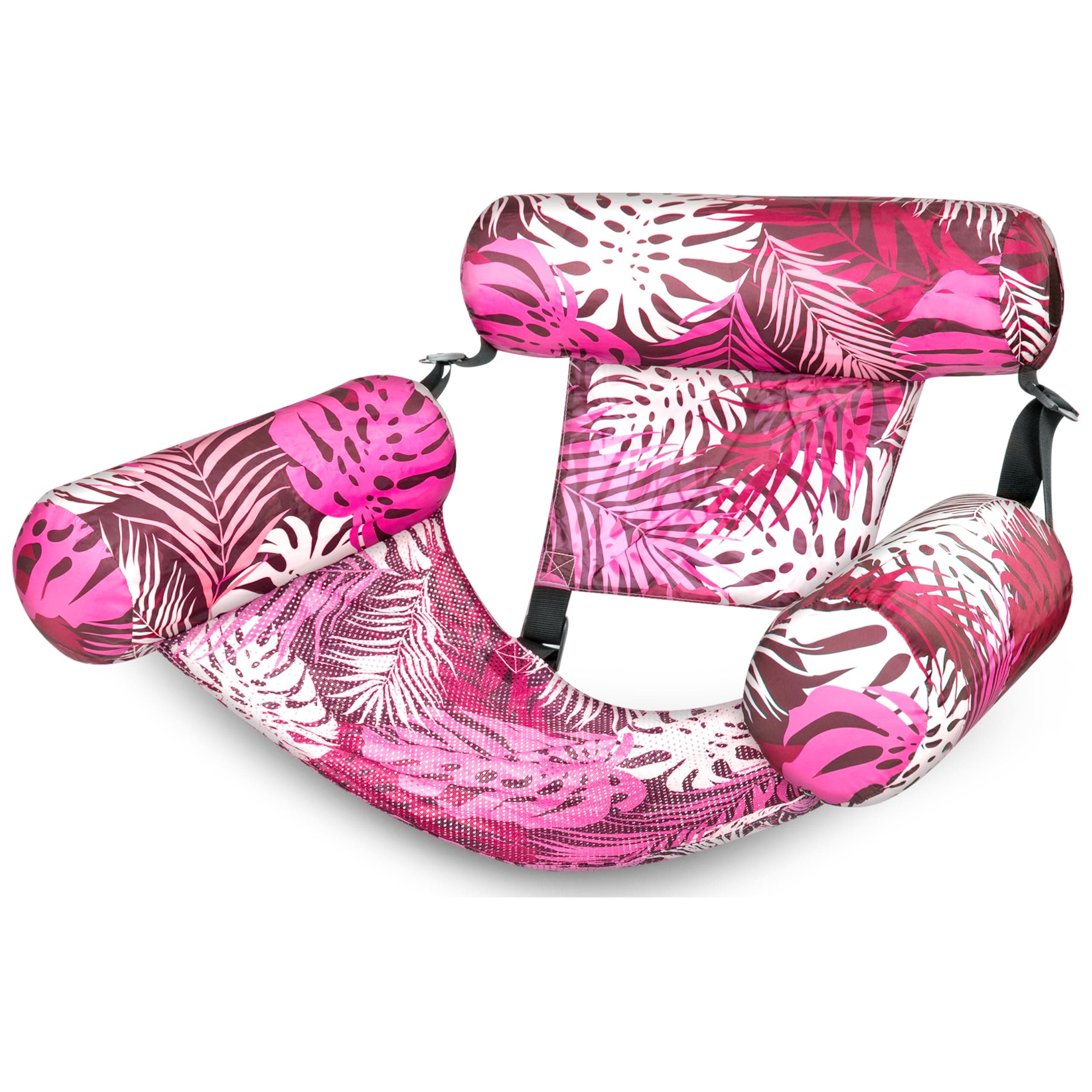 Silla Flotante Para Piscina Sloosh Sloosh Convertible  Color Rosa Tropical - Venta Internacional. $711