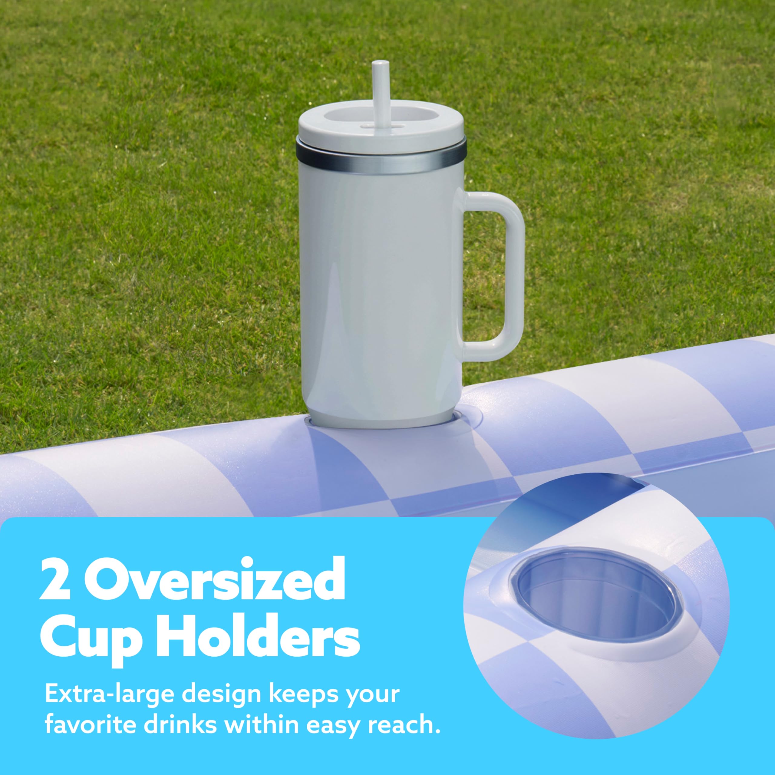 Foto 4 pulgar | Tumbona Hinchable De Bronceado Para Piscina Float Sloosh De 70 X 46 Cm  Color Azul - Venta Internacional.