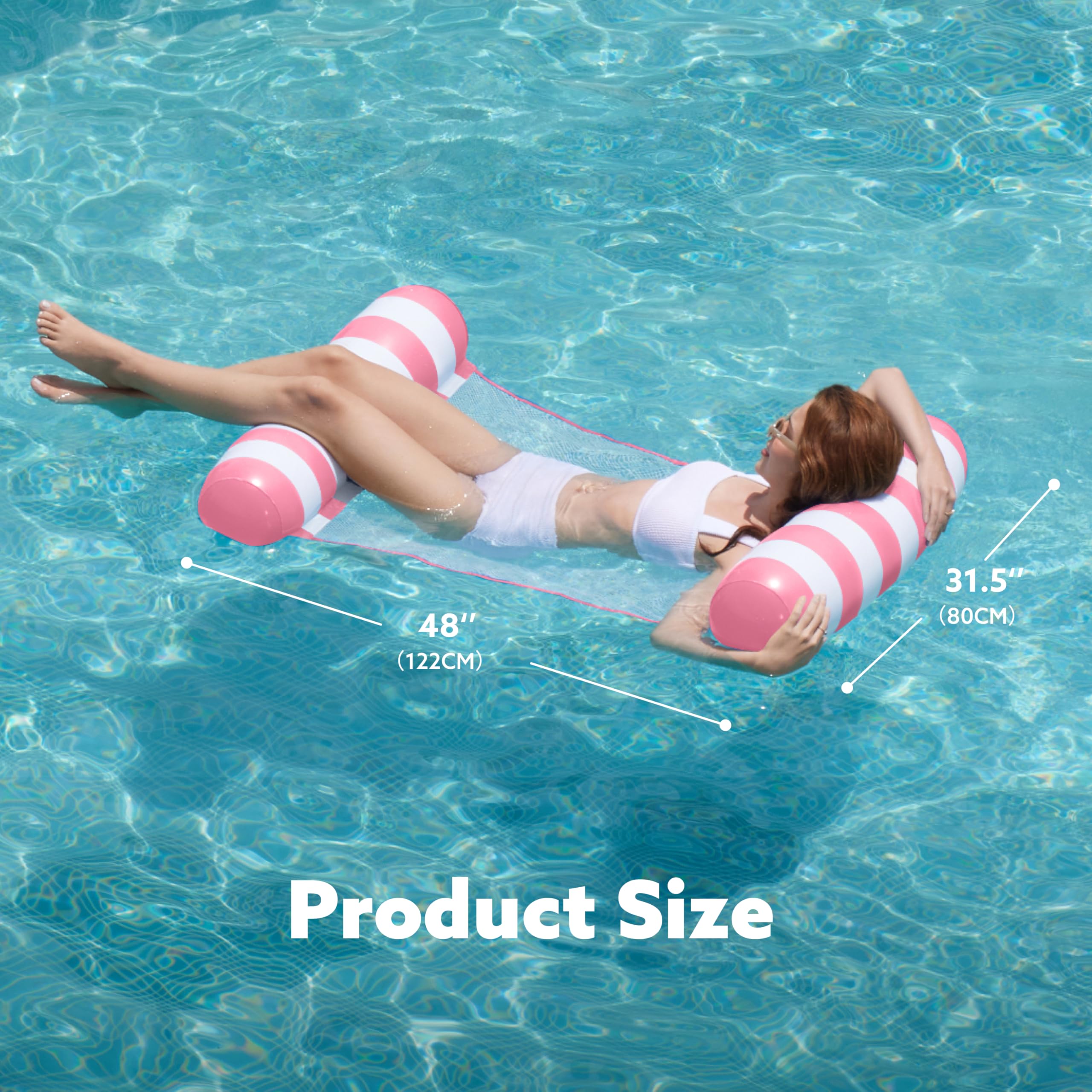 Foto 8 pulgar | Flotadores Tipo Hamaca Para Piscina  Tipo Sloosh Strip  4 En 1 Para Adultos  Paquete De 2 - Venta Internacional.