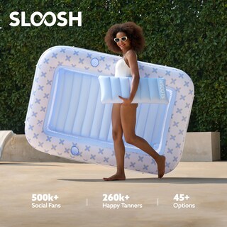 Foto 5 | Tumbona Inflable De Bronceado Para Piscina Float Sloosh Blue Breezestar - Venta Internacional.