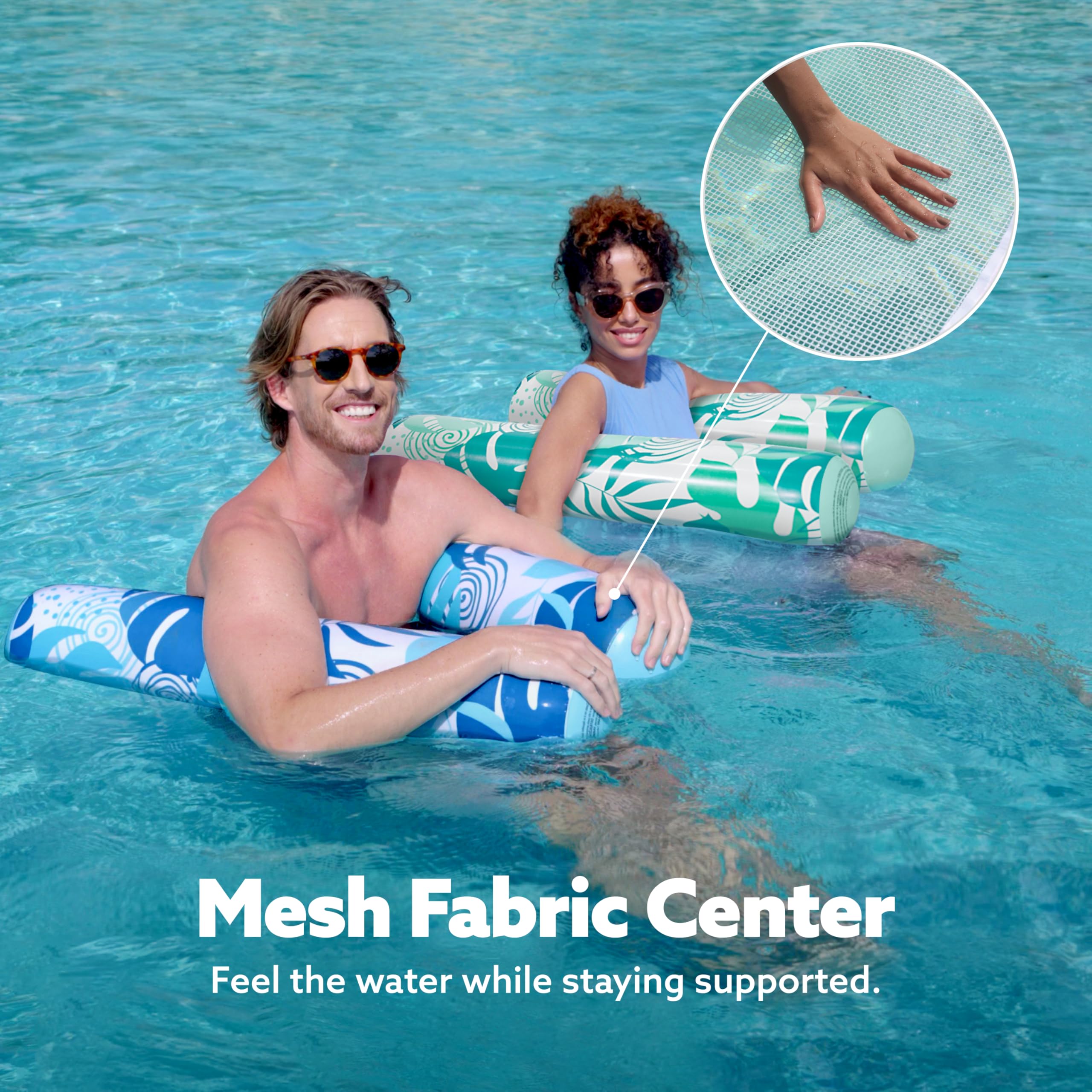 Foto 6 pulgar | Floats Sloosh Para Piscina  2 Paquetes De Hojas Tropicales  Hamacas Para Adultos - Venta Internacional.