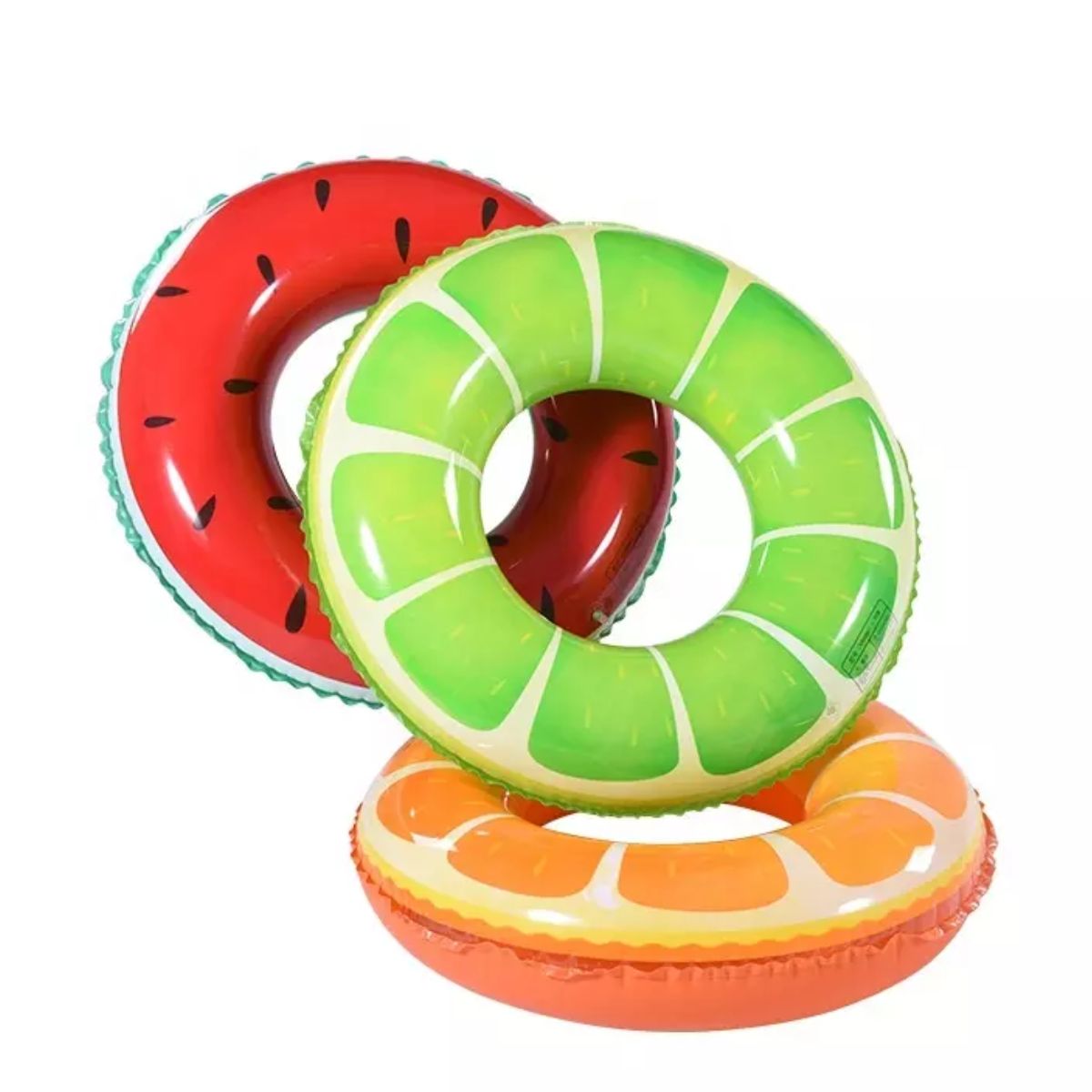 Foto 3 pulgar | Kit De 7 Flotadores Inflables De Piscina  4 Aros De Frutas  3 Pelotas Para Piscina  Bluelander