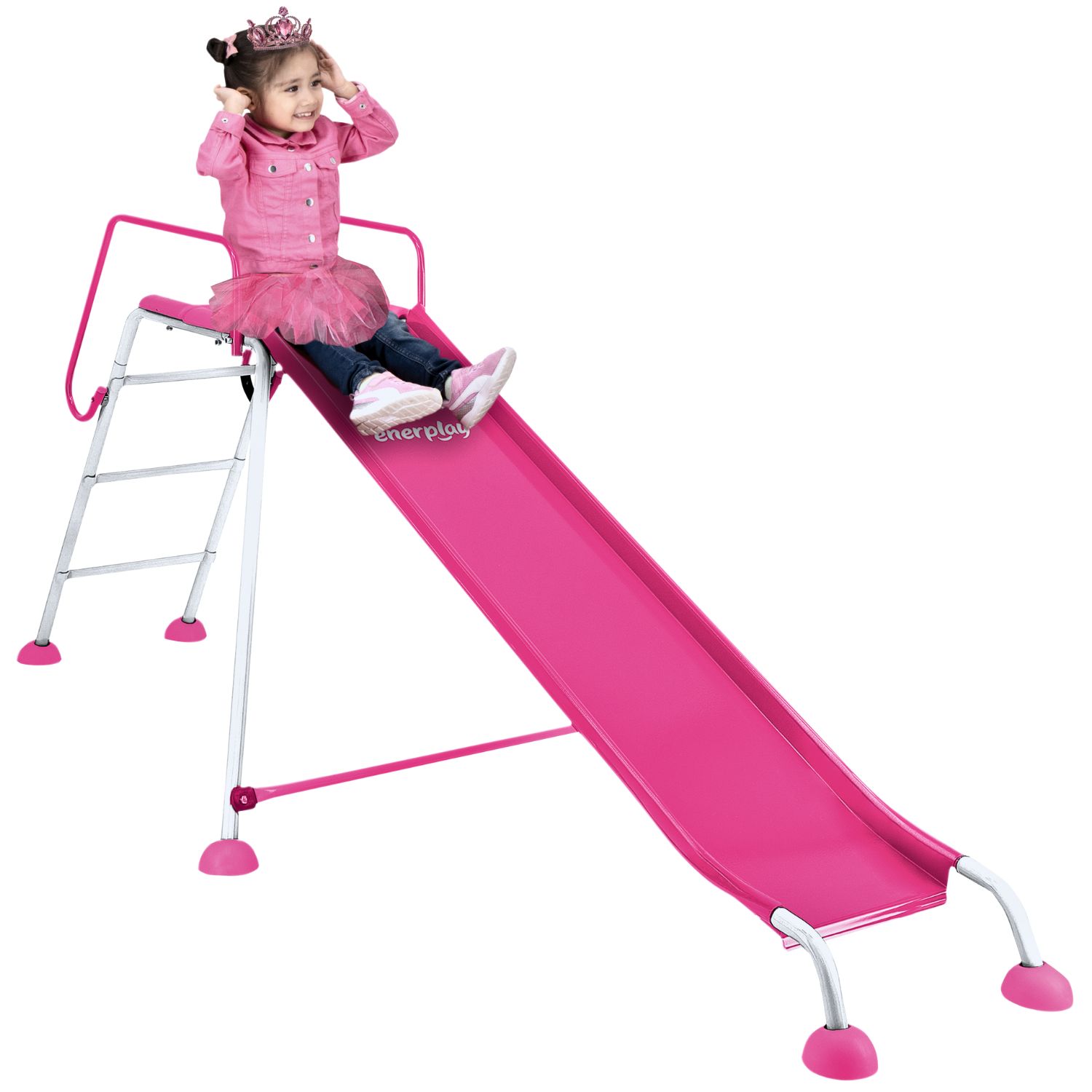 Foto 2 pulgar | Resbaladilla Rosa Para Niña Italia, 210x90cm - Enerplay