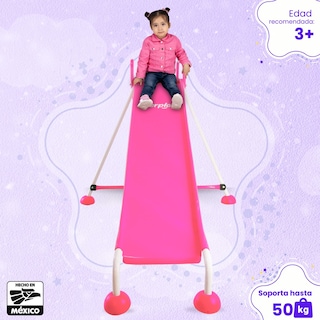 Foto 3 | Resbaladilla Rosa Para Niña Italia, 210x90cm - Enerplay