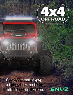 Foto 2 | Camioneta a Control Remoto Enyz Jeep RC Rojo 4x4 15 km/h