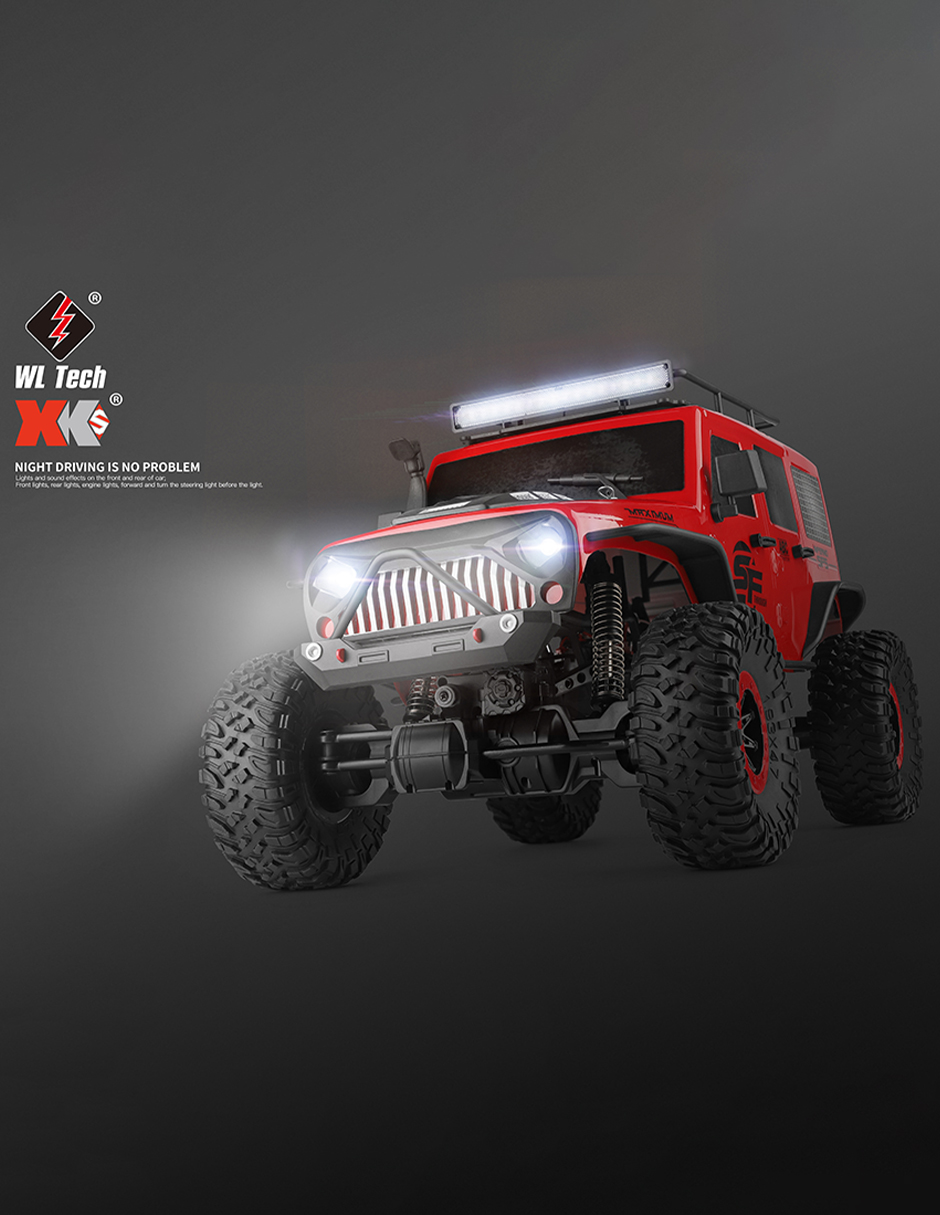 Foto 6 pulgar | Camioneta a Control Remoto Enyz Jeep RC Rojo 4x4 15 km/h