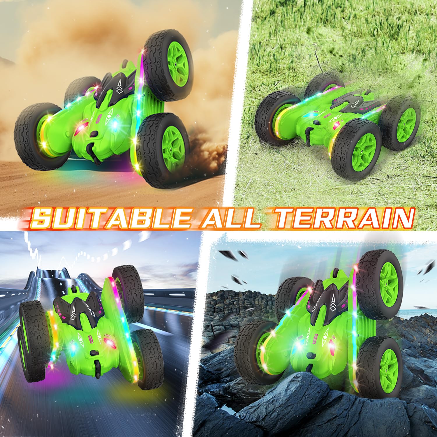 Foto 6 pulgar | Venta Internacional - Coche De Control Remoto Terucle Stunt Rc Con Rotación De 360° 4wd