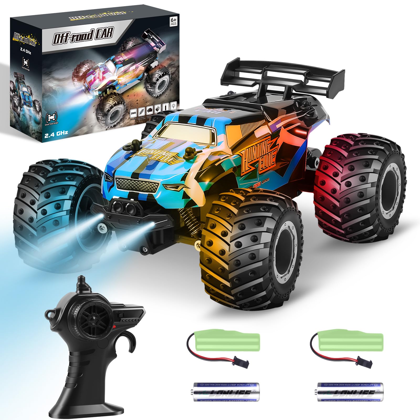 Foto 2 pulgar | Venta Internacional - Coche A Control Remoto Heneroar All Terrain Off-road 20 Km/h Rc