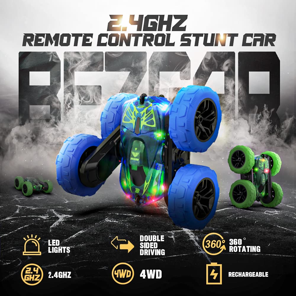 Foto 3 pulgar | Venta Internacional - Control Remoto Led Rc Stunt Car Bezgar 4wd Para Niños De 4 A 12 Años