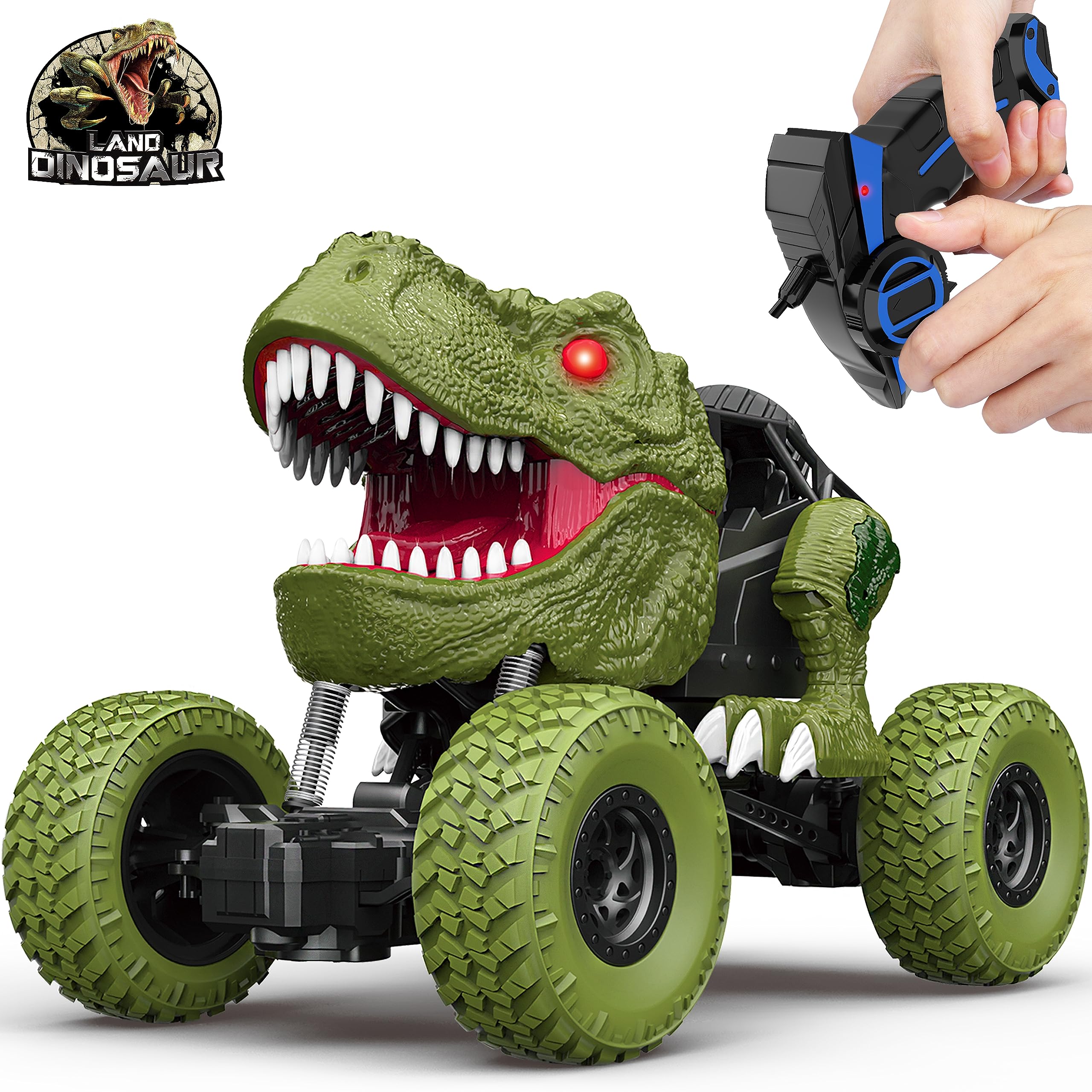 Foto 2 pulgar | Venta Internacional - Coche De Dinosaurio Con Control Remoto Yezi Para Niños Y Niñas De 3 A 1 Años