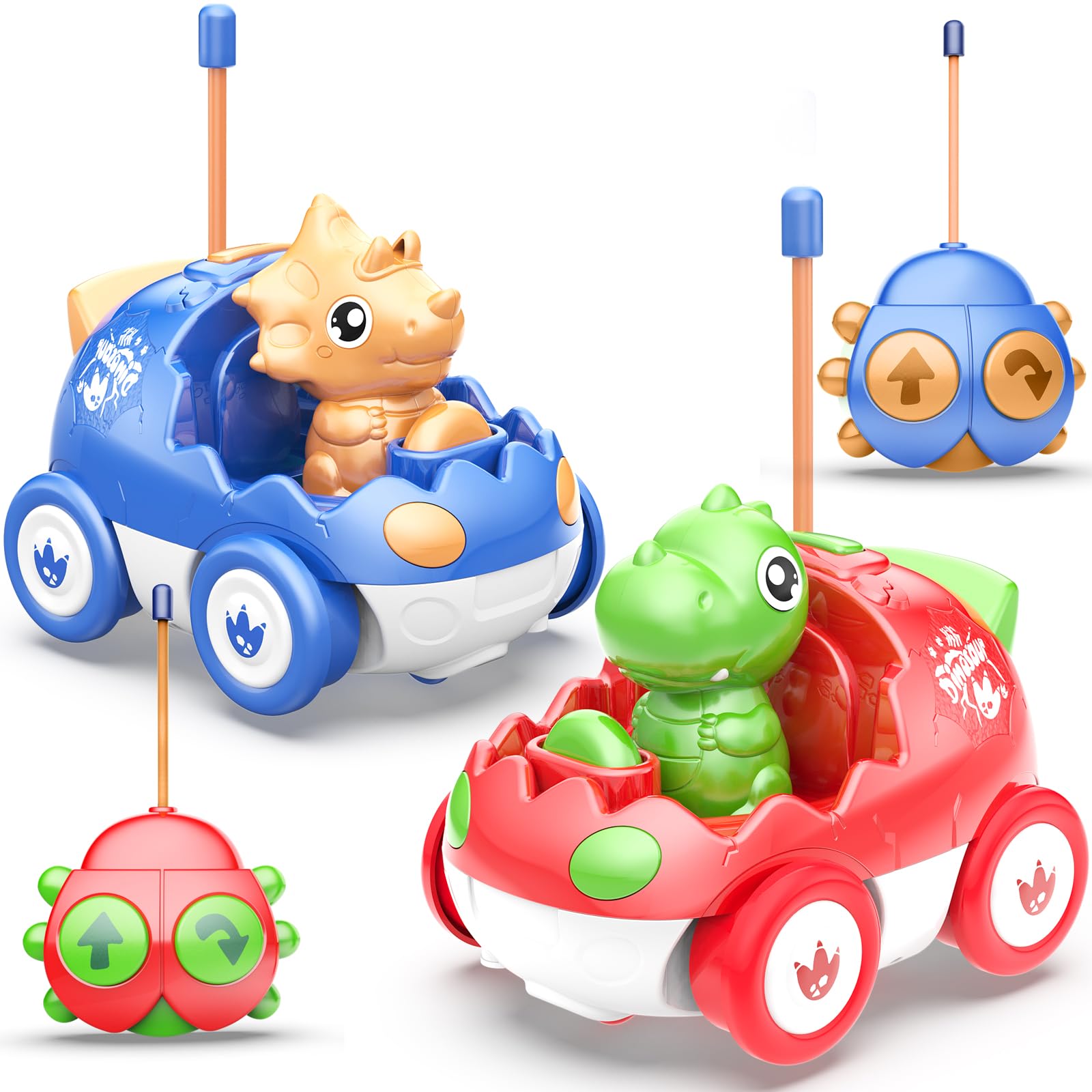 Foto 2 pulgar | Venta Internacional - Auto Yeaye Toddler Con Control Remoto, Paquete De 2 Unidades Para Niños Mayores De 18 Meses