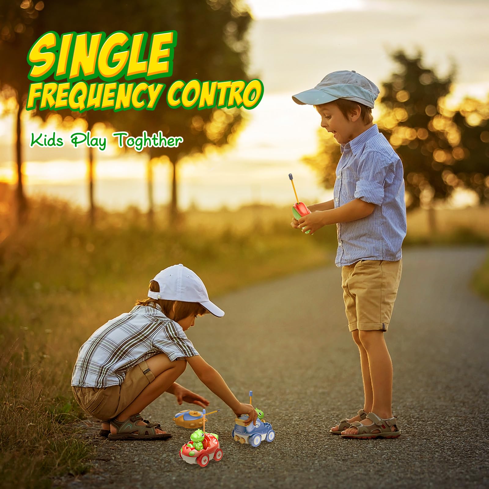 Foto 6 pulgar | Venta Internacional - Auto Yeaye Toddler Con Control Remoto, Paquete De 2 Unidades Para Niños Mayores De 18 Meses