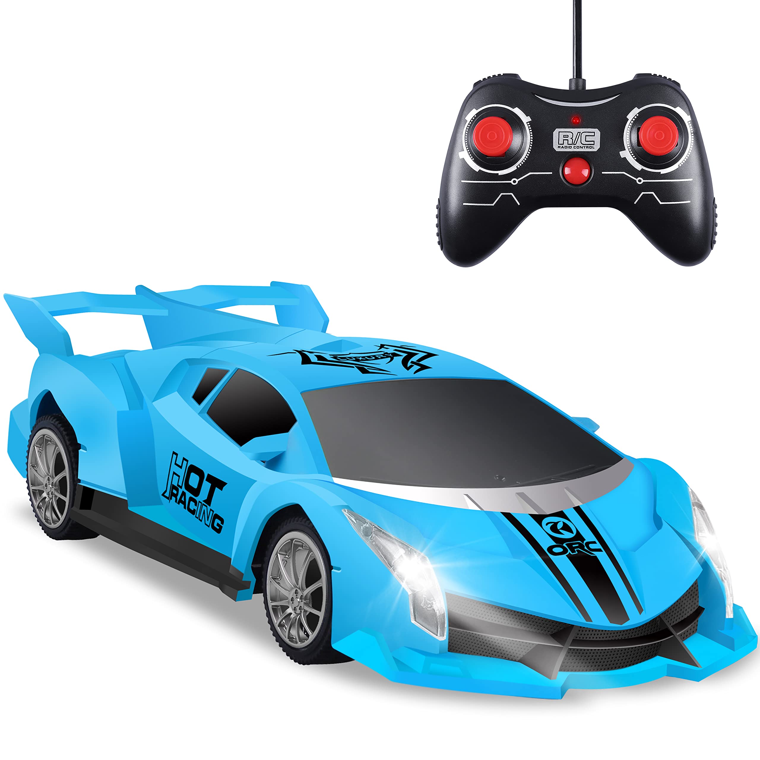 Venta Internacional - Maqueta De Carreras Rc Car Hony A Escala 1/18 Con Luces Led Geniales Para Niños