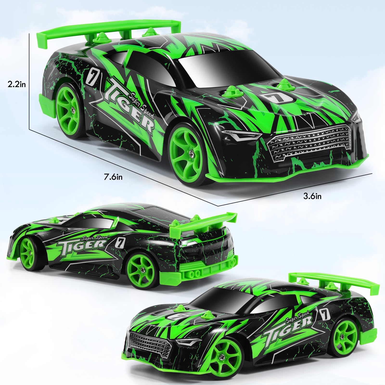 Foto 3 pulgar | Venta Internacional - Coche A Control Remoto Bifyton Rc Drift Stunt Con Luces Led De 14 Km