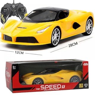 Foto 1 | Venta Internacional - Coche Con Mando A Distancia Fala Yellow Para Niños Con Luces Led