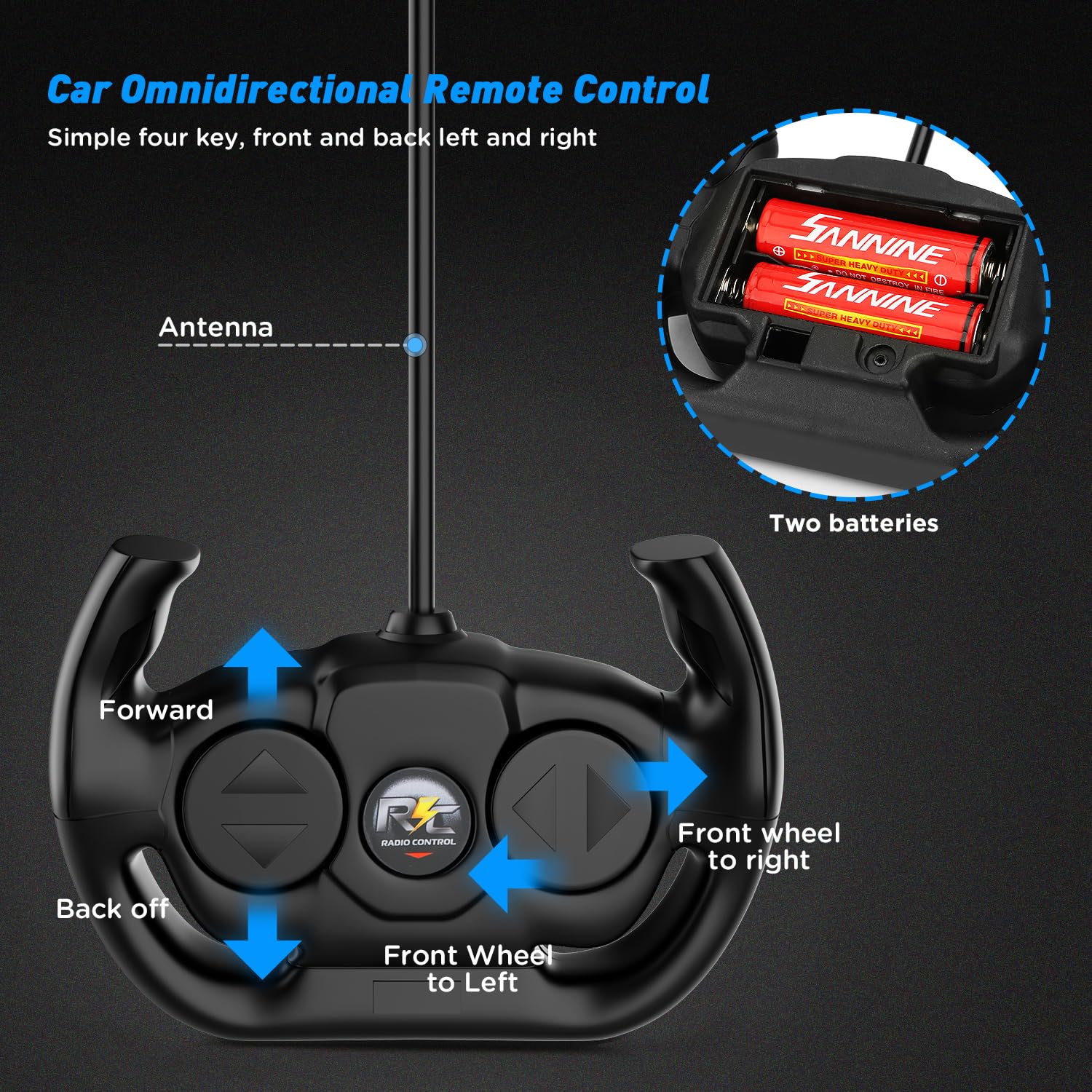 Foto 4 pulgar | Venta Internacional - Coche Eléctrico A Control Remoto Gahoo A Escala 1/16 Para Niños