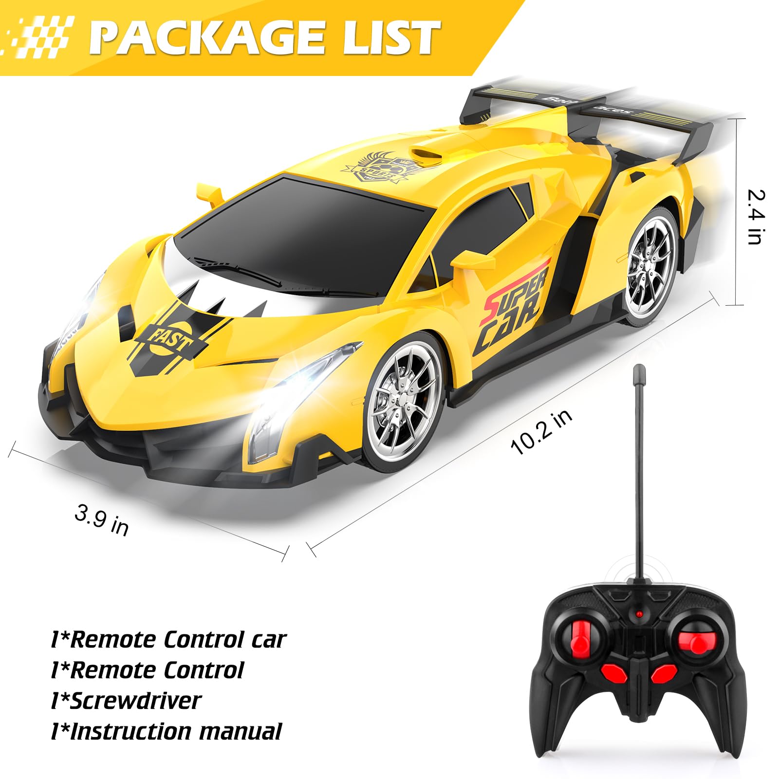 Foto 6 pulgar | Venta Internacional - Coche A Control Remoto Growsland 2023 Electric Lamborghini 1:18