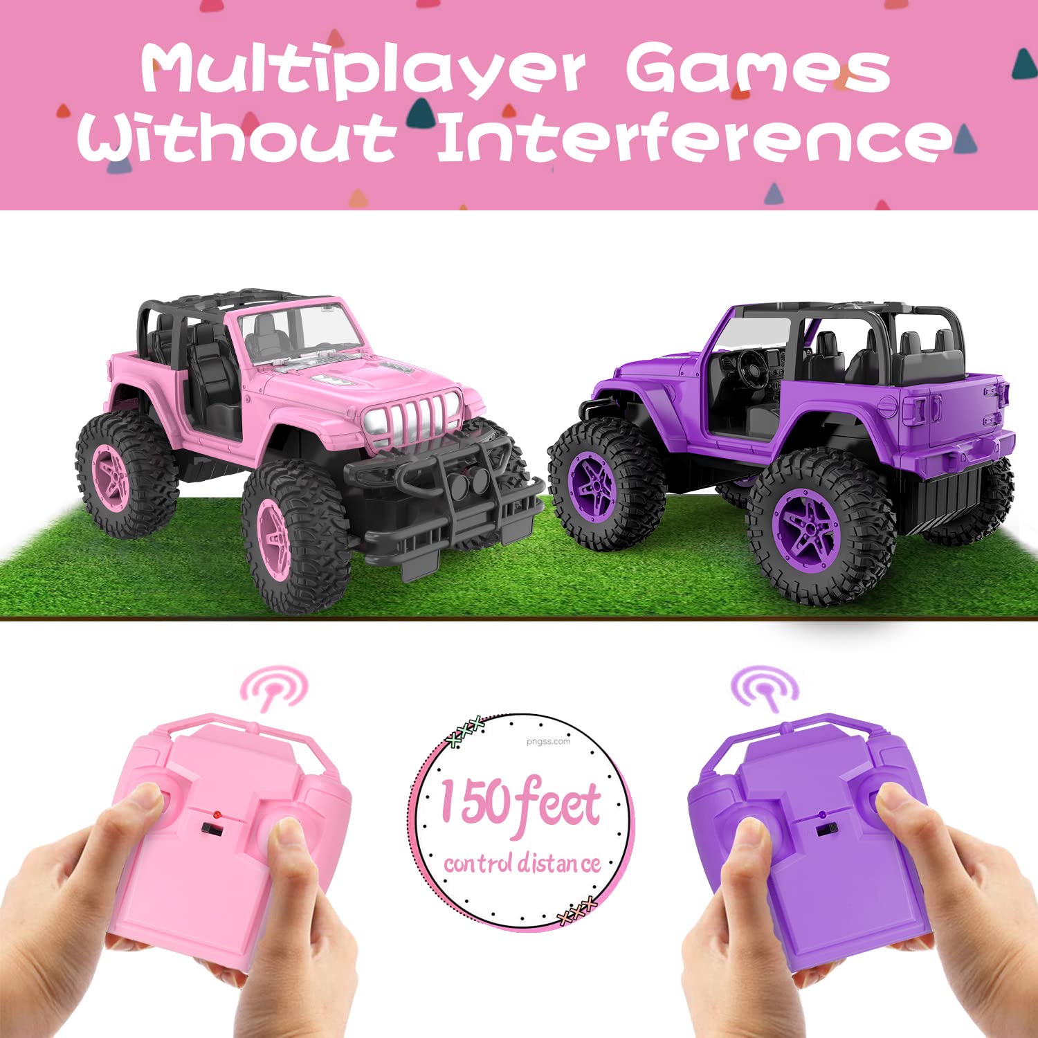 Foto 4 pulgar | Coche RC NQD a Escala 1:16 Rosa con 80 Minutos de Juego para Niñas - Venta Internacional