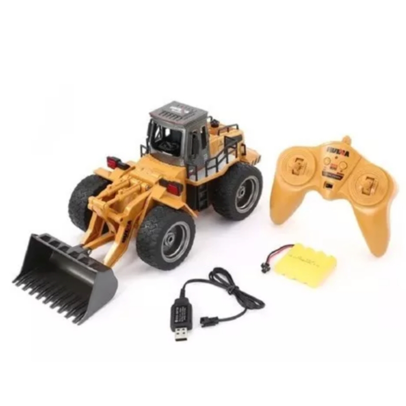 Foto 2 pulgar | Bulldozer Rc Huina 1520, 6 Canales, 2,4 Ghz, Escala 1/18 Con Carga Frontal - Venta Internacional.