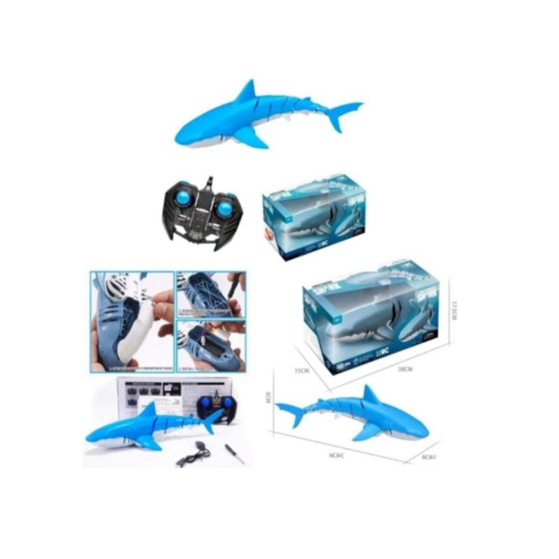 Foto 2 pulgar | Control Remoto Shark Toy Shark De 38 Cm Con Velocidad De 10 Km/h - Venta Internacional.