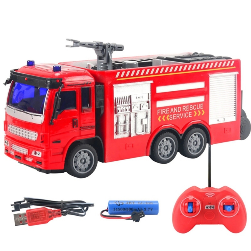 Camión De Bomberos De Juguete Con Control Remoto De 2 Canales Para Niños - Venta Internacional.