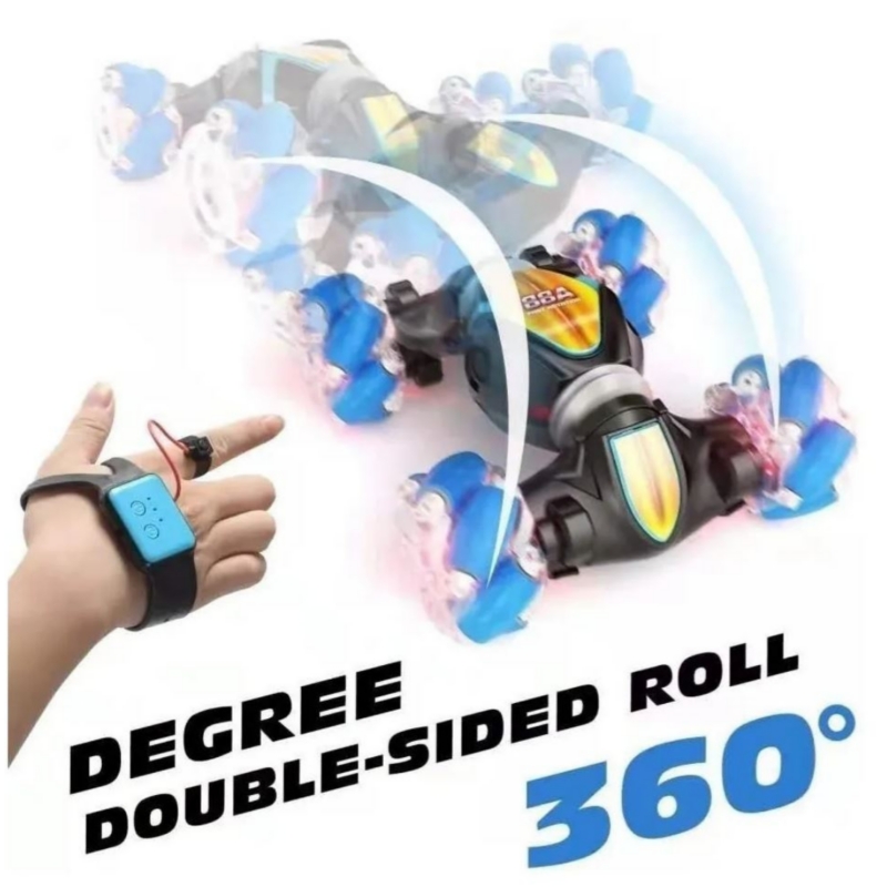 Foto 4 pulgar | Control Remoto Automático Toy Stunt Rc Para Coche Acrobático Azul Para Niños - Venta Internacional.