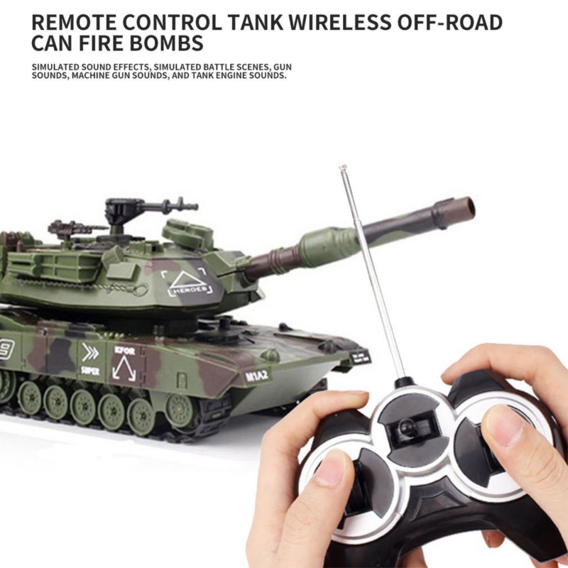 Foto 5 pulgar | Juguete Tanque Inalámbrico Todoterreno Rc Crawler M1a2 T90 Con Mando A Distancia - Venta Internacional.