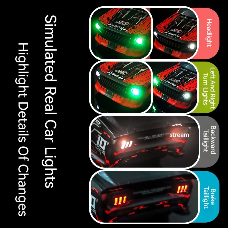 Foto 5 pulgar | Coche A Control Remoto Haiboxing 2103 1:14 Electric Mustang - Venta Internacional